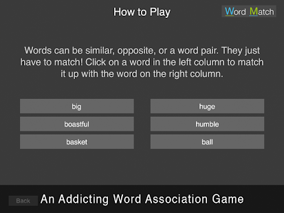 Word Match - Word Association