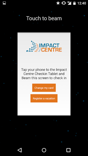 Impact Centre Checkin
