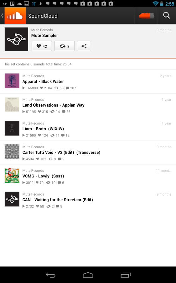 SoundCloud - screenshot