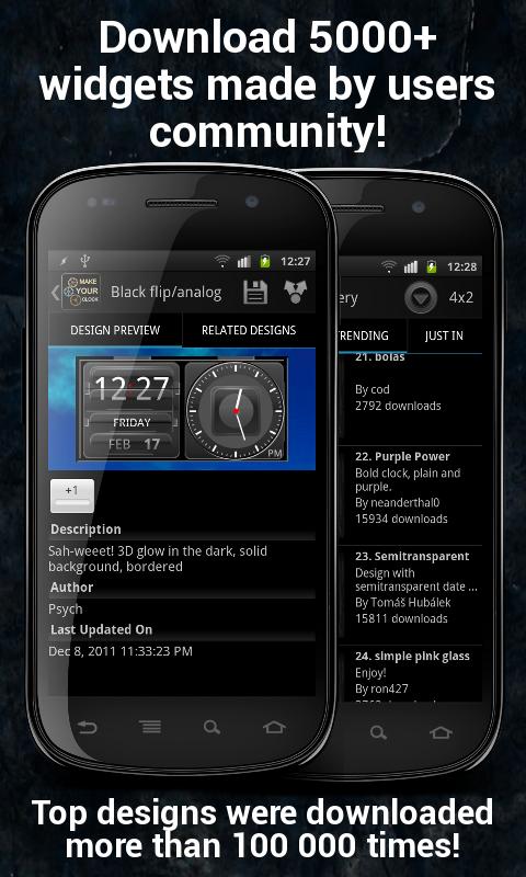 Make Your Clock Widget Pro - screenshot