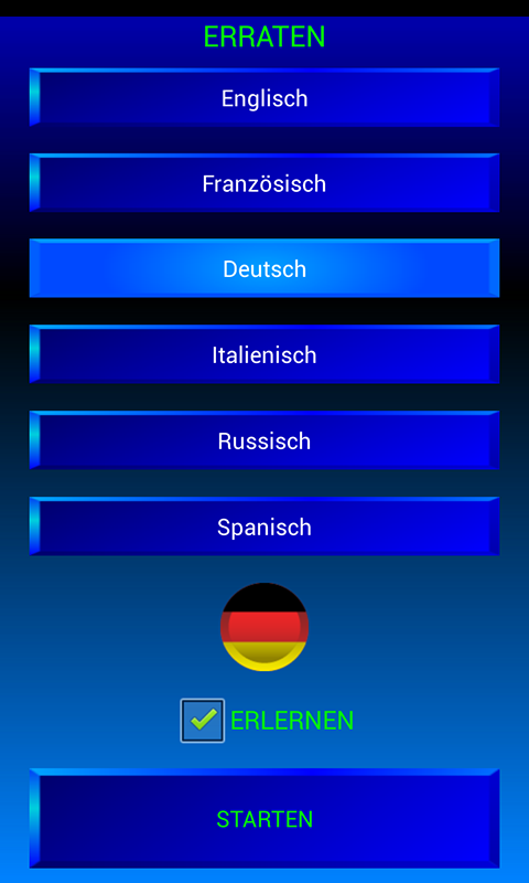 Android application Guess and learn German screenshort