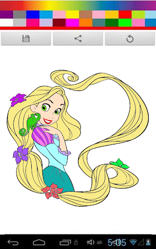 Princess Rapunzel Coloring
