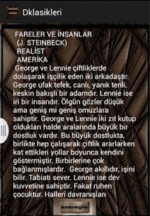 DÜNYA KLASİKLER ROMAN ÖZETLERİ Screenshots 3