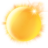Silver glass clock icon