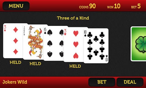 Android application Lucky Diamonds Video Poker screenshort