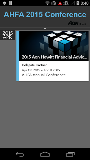 AHFA 2015 Conference