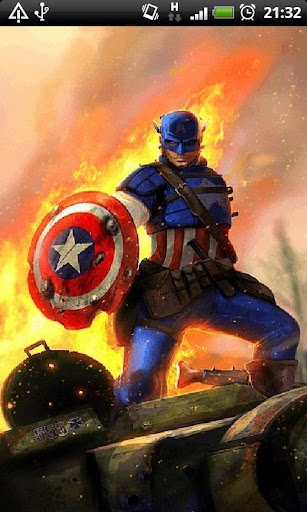 【免費個人化App】Captain America Live Wallpaper-APP點子