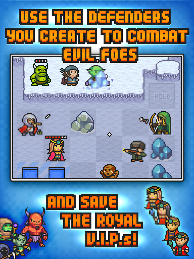 Pixel Defenders Puzzle - screenshot