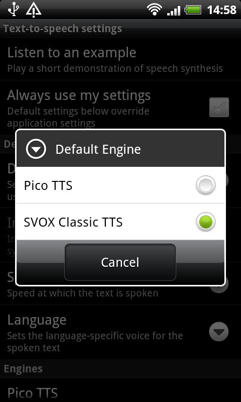 SVOX UK English Oliver Voice Screen 2