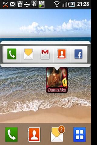 Speed Dial Widget Contact+ Screen 1