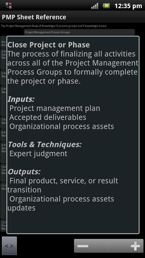 PM Sheet (PMP® Exam Prep) pro Screen 2