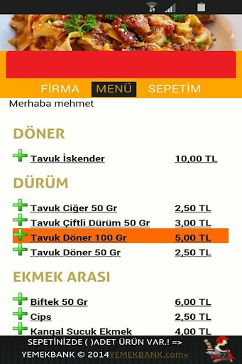 Yemek Bank Firma