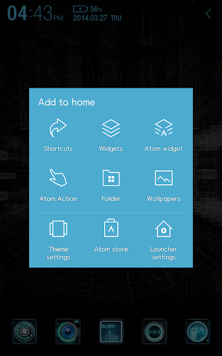 Black mechanic Atom Theme