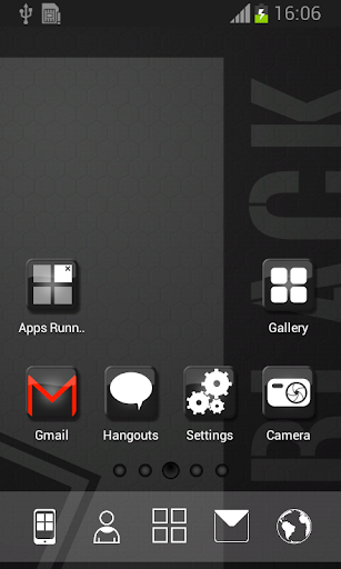 Black Theme Launcher