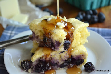 Buttermilk Blueberry Pancake Squares