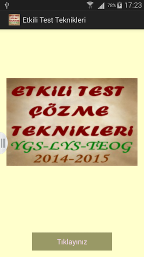 Test Çözme Teknikleri YGS LYS