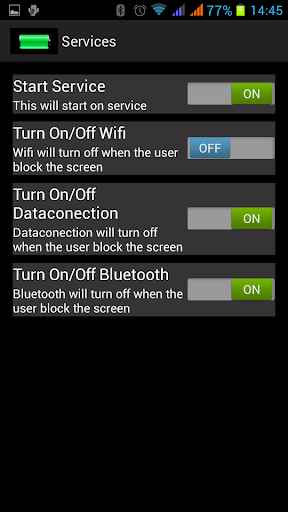 Battery saver less Radiation