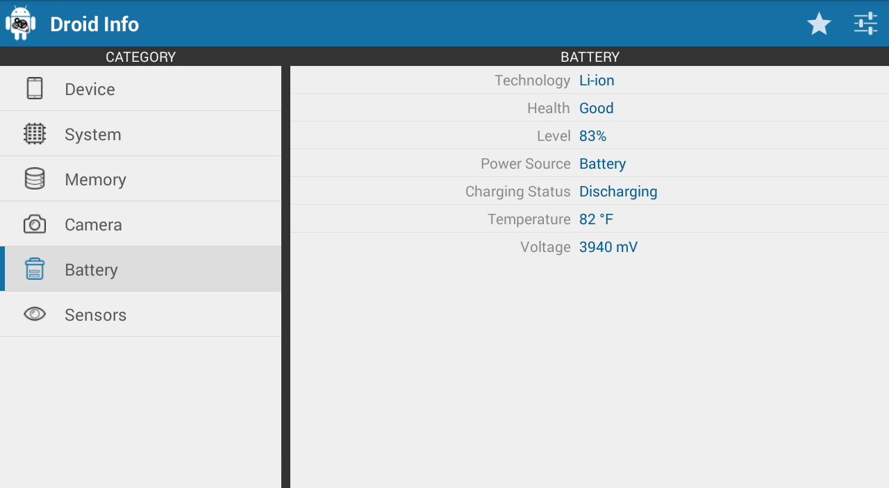 Droid Hardware Info Android Apps on Google Play