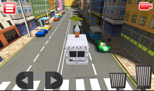 Ice Cream truck parking 3D