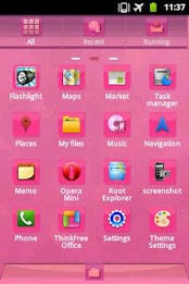 Téma růžové GO Launcher EX poster 5