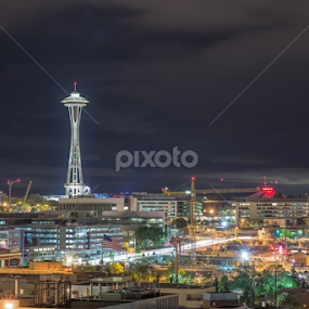 Needle in night by Eddie Murdock - Buildings & Architecture Statues & Monuments