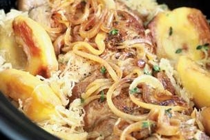 Pork Shoulder with Sauerkraut and Apples