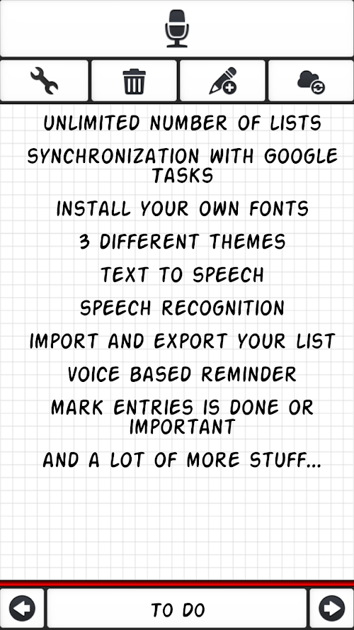Android application Shopping List Pro screenshort