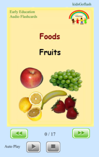 Flashcards Fruits