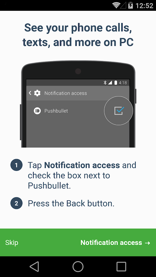 Pushbullet - screenshot