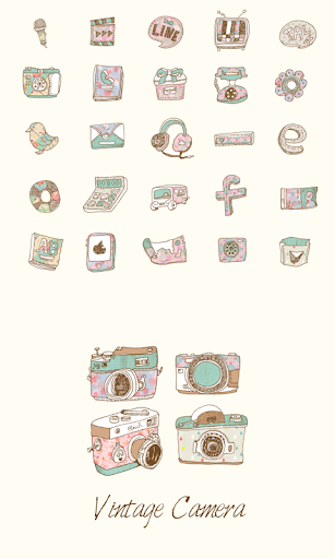 Vintage Camera icon Theme