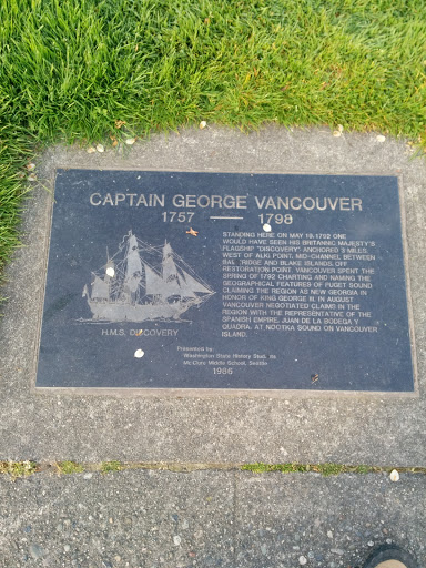 Captain George Vancouver Plaque