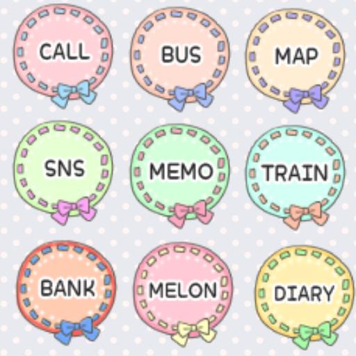 CUKI Theme Pastel doily icon LOGO-APP點子