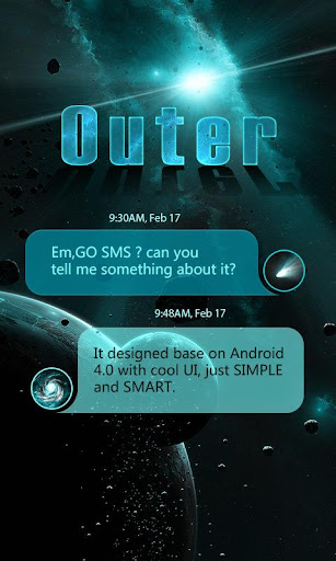 GO SMS PRO OUTER THEME EX