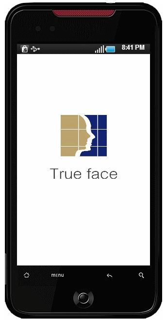 Android application True face screenshort