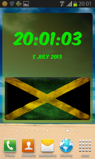 Jamaica Digital Clock