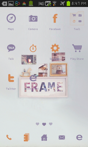 frame Go Launcher theme