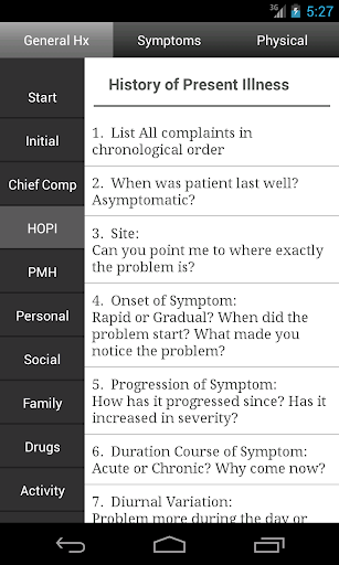 Clinicals - History Physical