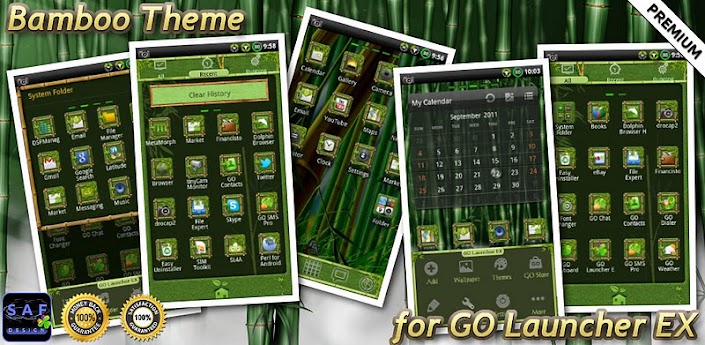 Bamboo Apk GO Launcher EX Theme v1.10