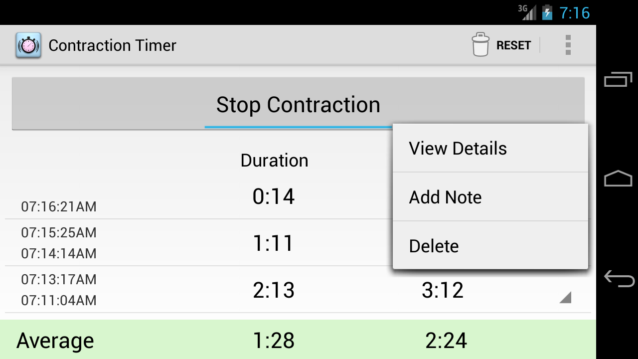 Contraction Timer Android Apps on Google Play