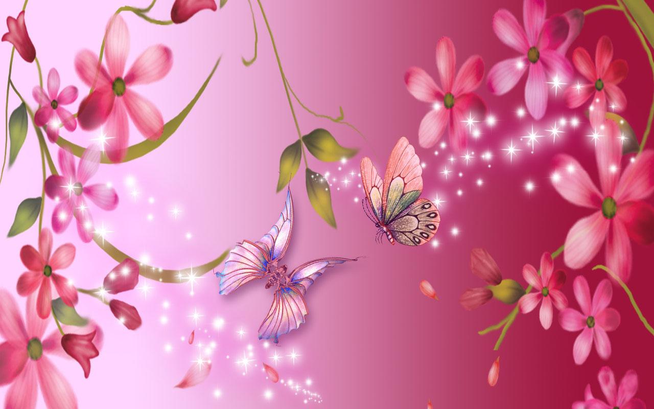 Gambar Wallpaper Bunga Pink