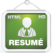 Resume Creator HD + HTML 1.0 Icon