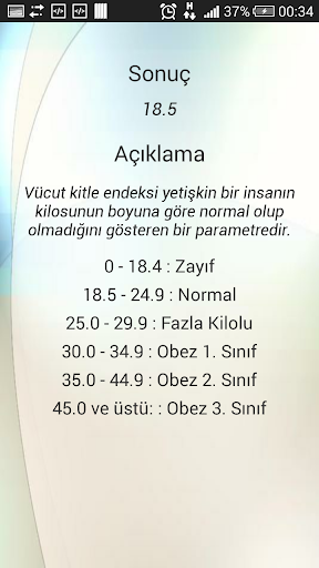 Vücut Kitle İndeksi