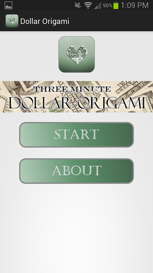 Android application 3-Minute Dollar Origami screenshort