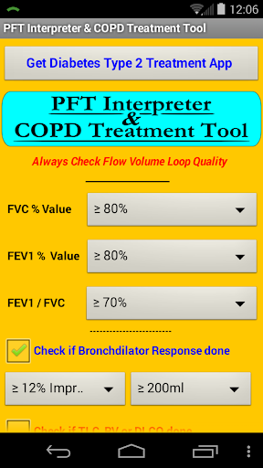 PFT Interpreter COPD Rx