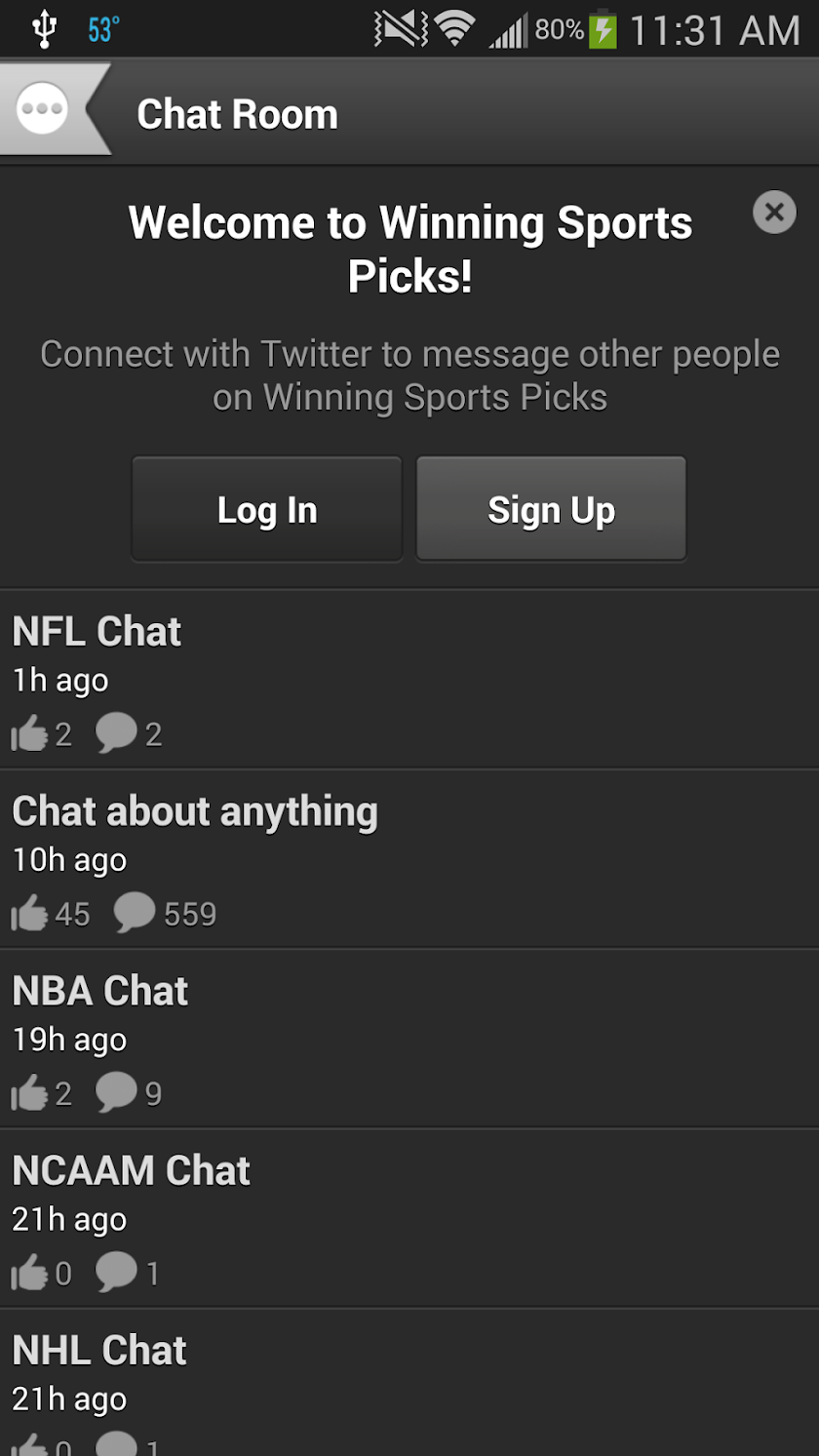 Winning Sports Picks Pro Screen 3