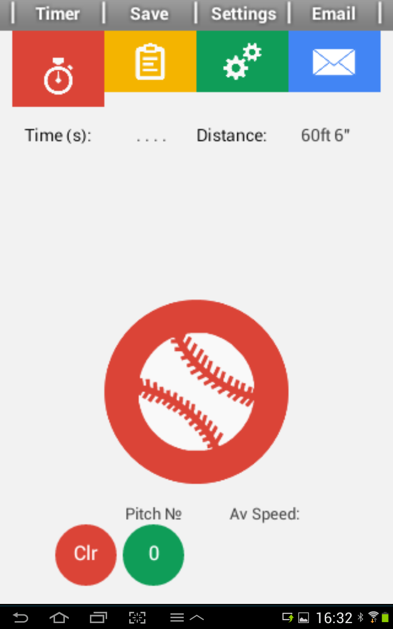 Baseball Pitch Speed Pro Screen 2