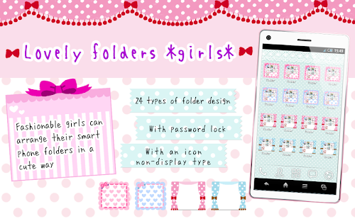 Android application Lovely folder *girls* screenshort