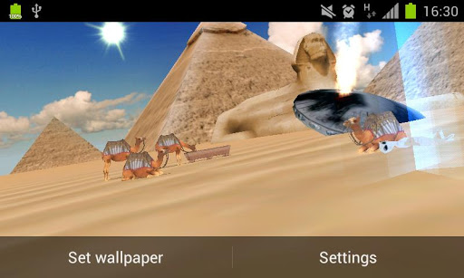 UFOS over Egypt Live Wallpaper