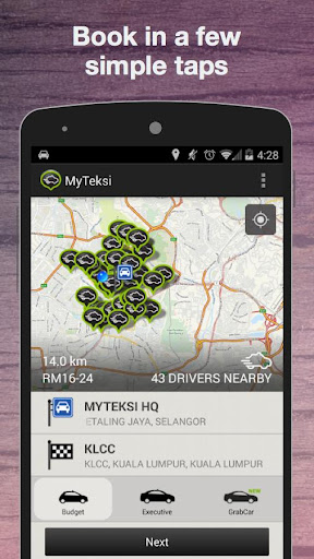 【免費交通運輸App】MyTeksi (GrabTaxi) Book A Taxi-APP點子