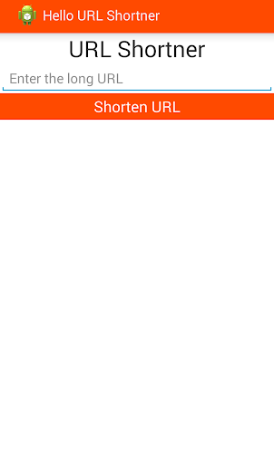 Android URL Shortner